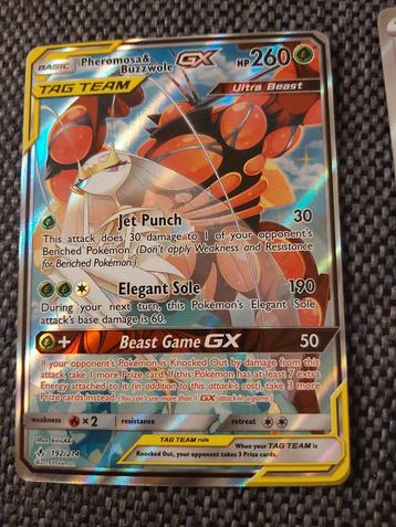 Pheromone & Buzzwole GX alt art #192 Unbroken Bonds beschikbaar voor biedingen