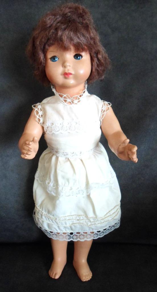 Oude pop Papier maché en Composiet., Verzamelen, Poppen, Gebruikt, Pop, Ophalen of Verzenden