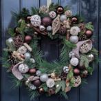 Kerstkrans bruin 50cm | WinterWonderDecor, Ophalen of Verzenden, Nieuw