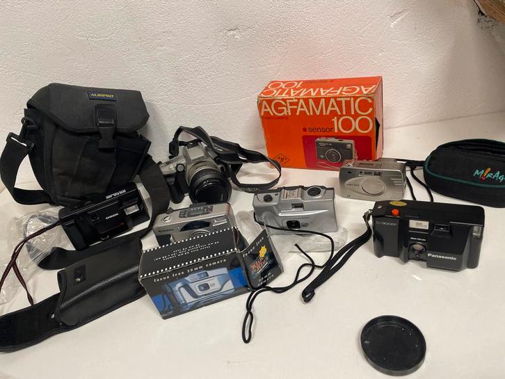 Vintage Camera Collectie - Diverse Merken, loop of sloop, Audio, Tv en Foto, Fotocamera's Analoog, Gebruikt, Spiegelreflex, Minolta