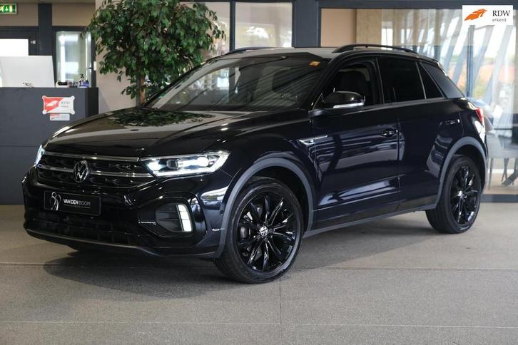 Volkswagen T-Roc 1.5 TSI 2x R-Line DSG Black IQ Led Navi Cam, Auto's, Volkswagen, Bedrijf, Te koop, T-Roc, ABS, Achteruitrijcamera