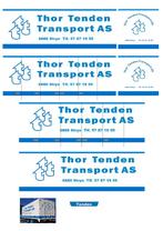 Vrachtauto decal 1:50 Thor Tenden Noorwegen ( combi ) type 1, Hobby en Vrije tijd, Modelauto's | 1:50, Verzenden, Nieuw, Bus of Vrachtwagen