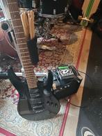 Zwarte Vantage Elektrische Gitaar, Gebruikt, Met versterker, Solid body, Ophalen