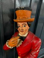 Oude houten reclame figuur Johnny Walker, Verzamelen, Ophalen, Gebruikt, Mens