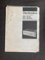 Technics SA-400 / SA-400k gebruiksaanwijzing + diagram, Ophalen of Verzenden
