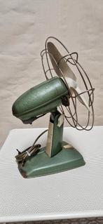 vintage metalen ventilator/retro industrieel, Witgoed en Apparatuur, Ventilatoren, Ophalen, Gebruikt, Tafelventilator