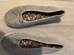 Leuke zomer ballerina’s 38, Zo goed als nieuw, Grijs, Ballerina's, Ophalen of Verzenden