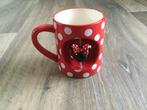 Mooie nieuwe Disney beker rood stippen Minnie Mouse, Ophalen of Verzenden, Mickey Mouse, Nieuw, Servies