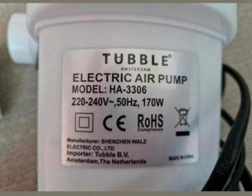 Tubble electric air pump z.g.a.n. beschikbaar voor biedingen
