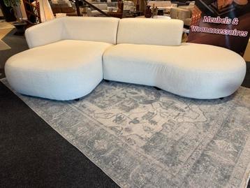 Hoekbank Eloi Teddy stof 275x150 Direct/Leverbaar E-7020 beschikbaar voor biedingen