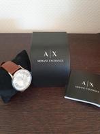 Armani Exchange AR2463 horloge, Overige merken, Leer, Staal, Ophalen of Verzenden