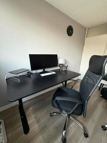 IKEA bekant bureau zwart 160x80 - afbeelding 1