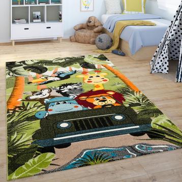 ❤️️️️ Trendy Vloerkleed Jungle Dieren Safari Groen 200X290