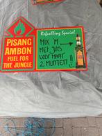 Tekoop blikken pisangambon borden, Verzamelen, Ophalen of Verzenden, Overige