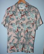 Nieuw Pull & Bear overhemd mt S roze met bloem, Halswijdte 38 (S) of kleiner, Nieuw, Ophalen of Verzenden, Roze