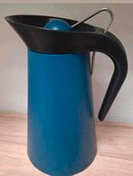 Vintage blauwe Nikolai Carels thermoskan. Hema, Huis en Inrichting, Ophalen of Verzenden