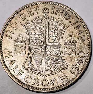 GB 1/2 Crown 1940 Zilver - George VI beschikbaar voor biedingen