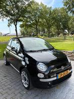 Fiat 500 1.2 C 2008 Zwart, Auto's, Voorwielaandrijving, 1242 cc, 4 cilinders, 840 kg
