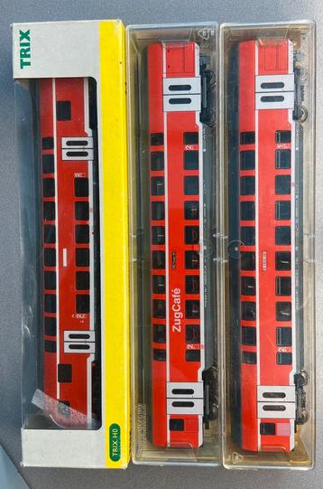 Fleischmann doppelstockwagen en trix stuurstand wagen beschikbaar voor biedingen