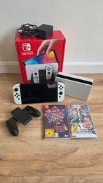 Nintendo Switch OLED + 2 Games - Top Conditie!, Spelcomputers en Games, Ophalen, Zo goed als nieuw, 3 spelers of meer, Vanaf 12 jaar