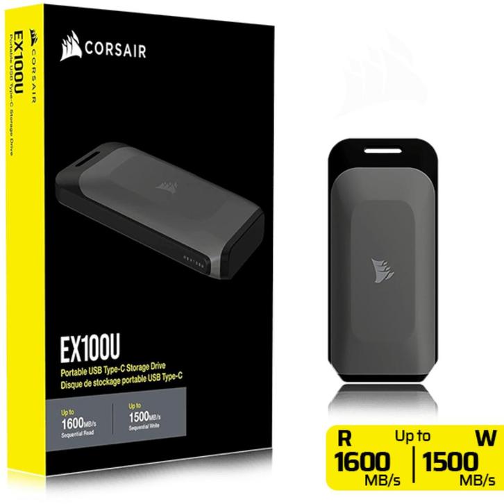 Corsair EX100U 2Tb externe SSD (3 op voorraad), Computers en Software, Harde schijven, Zo goed als nieuw, Laptop, Extern, SSD