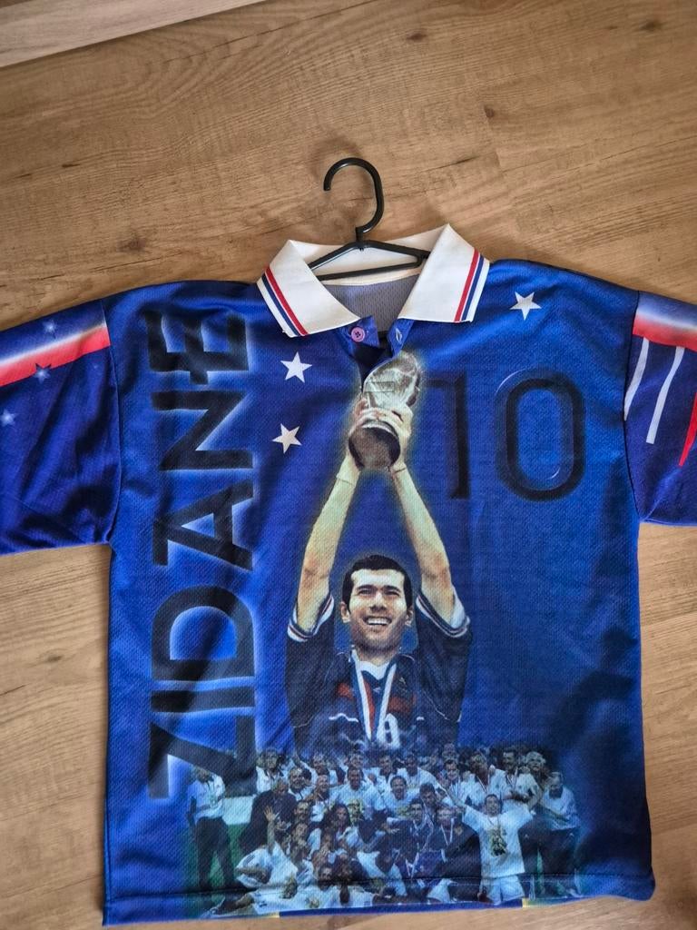 Zidane france 1998 voetbal shirt. L, Ophalen of Verzenden, Buitenlandse clubs, Shirt