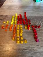7. kleine doorzichtige Lego steentjes geel, oranje, blauw, Kinderen en Baby's, Speelgoed | Duplo en Lego, Ophalen of Verzenden