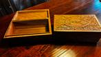 Handgesneden Houten Doos – Vakmanschap uit India/Indonesië, Huis en Inrichting, Tafels | Salontafels, Ophalen, 50 tot 100 cm, Zo goed als nieuw