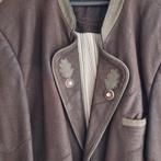 Trachten leren jas 56 leer oktoberfeest, Bruin, Maat 56/58 (XL), Ophalen of Verzenden, Landhausstil