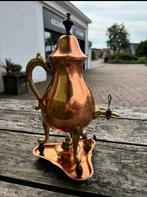Koper koffiepot met warmhouder, Ophalen of Verzenden, Koper