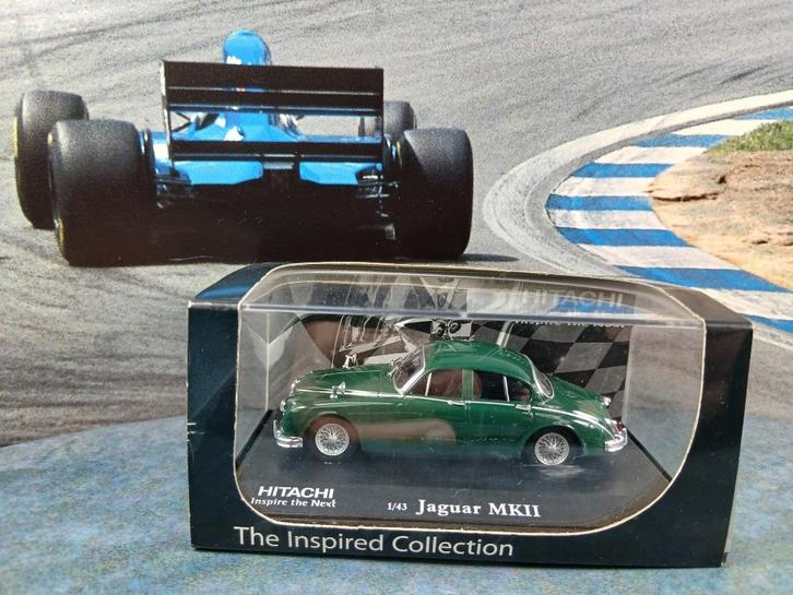 hitachi 1/43 jaguar mk11, Hobby en Vrije tijd, Modelauto's | 1:43, Zo goed als nieuw, Auto, Overige merken, Ophalen of Verzenden