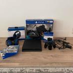 Playstation 4 Slim 500GB + controller, headset en 4 spellen!, Spelcomputers en Games, Spelcomputers | Sony PlayStation 4, Ophalen