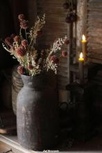 Bos zijdebloemen in roestkleur, Huis en Inrichting, Woonaccessoires | Overige, Www.jufbrocante.nl, Www.jufbrocante.nl, Nieuw, Ophalen of Verzenden