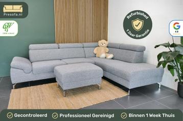 Refurbished Montel Hoekbank Chicago lichtgrijs  beschikbaar voor biedingen