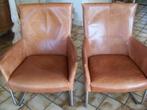 vintage leren stoelen, fauteuils, SAMEN 50,00  SALE SALE, Antiek en Kunst, Ophalen