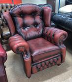 Prachtige Chesterfield Fauteuil Oxblood Red., Huis en Inrichting, Fauteuils, Gebruikt, Ophalen of Verzenden, Leer, 75 tot 100 cm