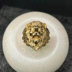 14k gouden leeuw kop ring nieuw