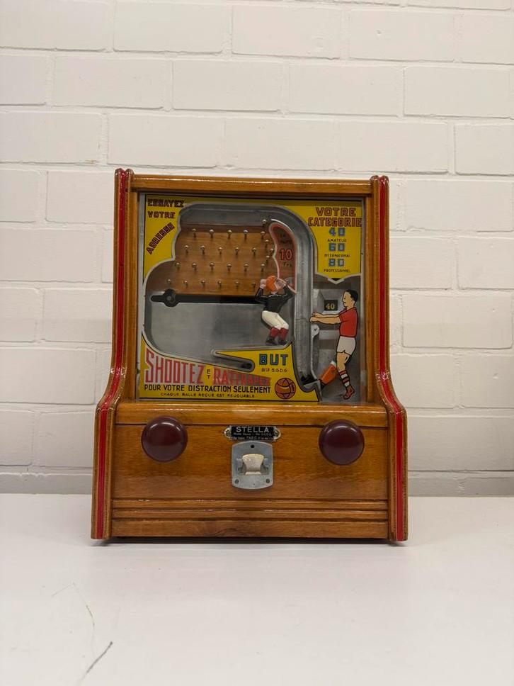 Kicker and catcher oude speel automaat shootez et rattrapez, Verzamelen, Automaten | Overige, Zo goed als nieuw, Ophalen