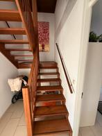 Trapleuning hout 4 stuks 208 cm. Inclusief beslag, Doe-het-zelf en Verbouw, Ladders en Trappen, Ophalen, 2 tot 4 meter