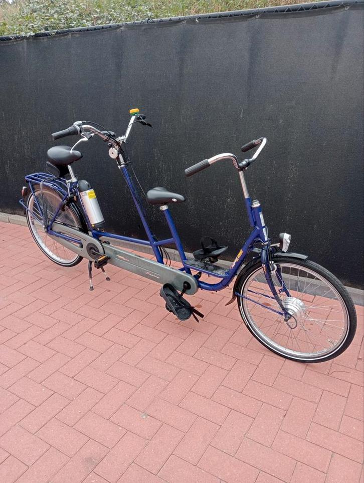 Elektrische tandem Nijland nieuwe accu jaar garantie, Fietsen en Brommers, Fietsen | Tandems, Zo goed als nieuw, Minder dan 10 versnellingen