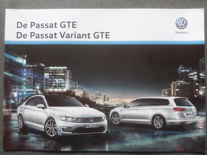 Volkswagen VW Passat GTE & Variant GTE Brochure, Boeken, Auto's | Folders en Tijdschriften, Zo goed als nieuw, Volkswagen, Ophalen of Verzenden
