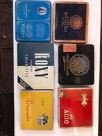 VERZAMELING VINTAGE SIGARENBLIKJES ROKERSWAREN, Verzenden, Gebruikt, Tabaksdoos of Verpakking