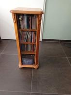 Eiken CD/DVD kastje., Huis en Inrichting, Ophalen, Gebruikt, 75 tot 150 discs, Hout