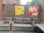 Tuinset: Bank, 2 Stoelen & Tafel, Tuin en Terras, Ophalen, 4 zitplaatsen, Kunststof, Gebruikt