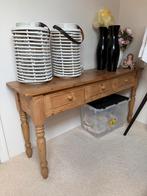 Grenen sidetable, Ophalen, Gebruikt, 100 tot 150 cm, 25 tot 50 cm