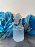 Topaas London blue maansteen geluk intuïtie zeldzaam uniek, Ophalen of Verzenden, Nieuw, Blauw, Zilver