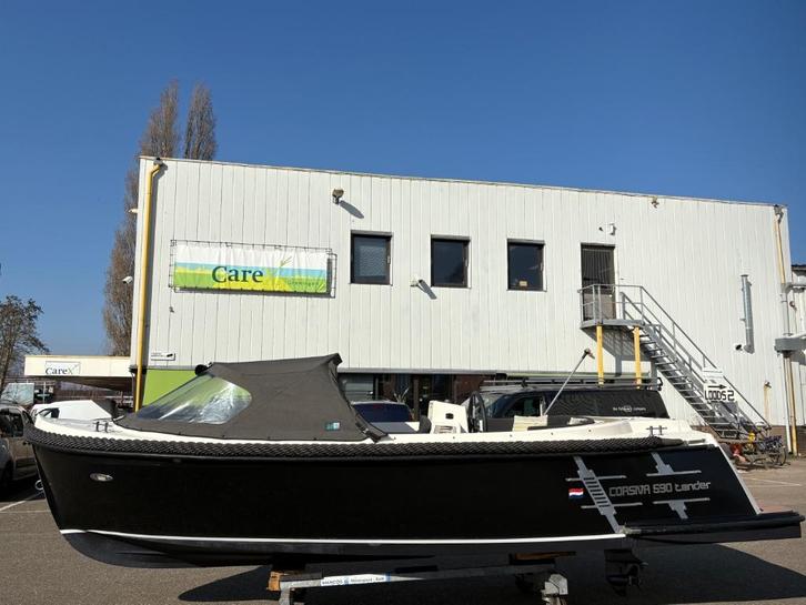Corsiva 590 Tender + Yamaha 20pk in de bun + NWE TRAILER, Watersport en Boten, Sloepen, Gebruikt, 10 tot 30 pk, 3 tot 6 meter