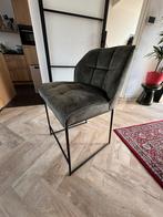 Barkruk velvet groen | drie stuks, Huis en Inrichting, 3 krukken, Ophalen, Zo goed als nieuw, 60 tot 90 cm