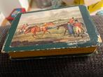 Vintage Kartonnen Bonbons doosje van Houten met paarden, Ophalen of Verzenden