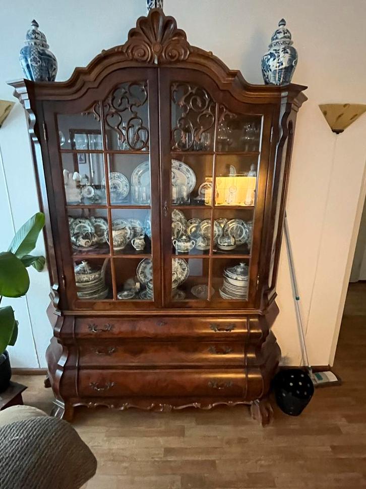 Kast met Glasdeuren en Lades, Huis en Inrichting, Kasten | Buffetkasten, Zo goed als nieuw, 25 tot 50 cm, Ophalen